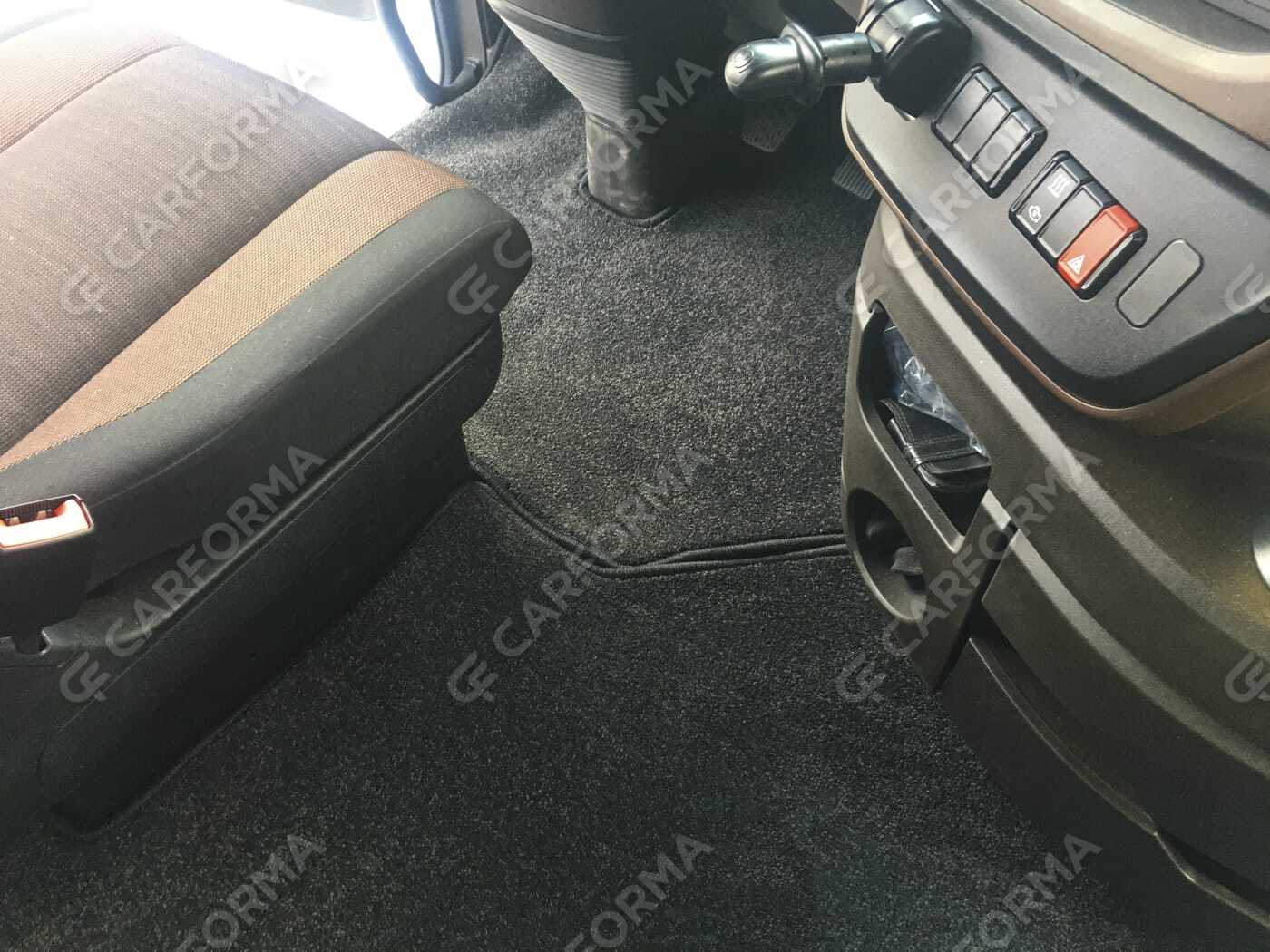 Ворсовые коврики на КамАЗ К5 широкая кабина 54901 