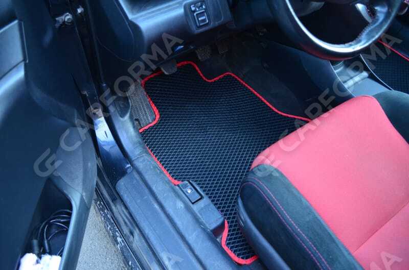 Ворсовые коврики на Honda Civic VII 3d 2001&nbsp;-&nbsp;2006 в Хабаровске