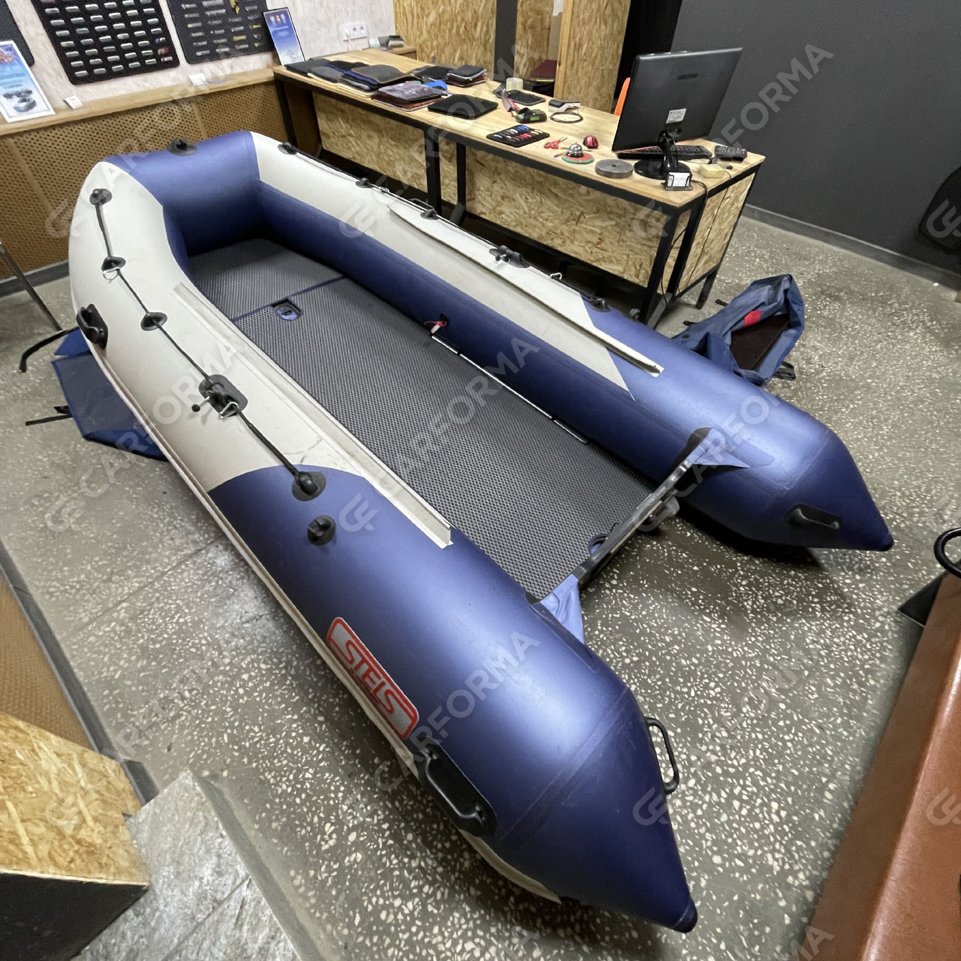 Ворсовые коврики на Лодки Хантер Стелс 355  в Хабаровске