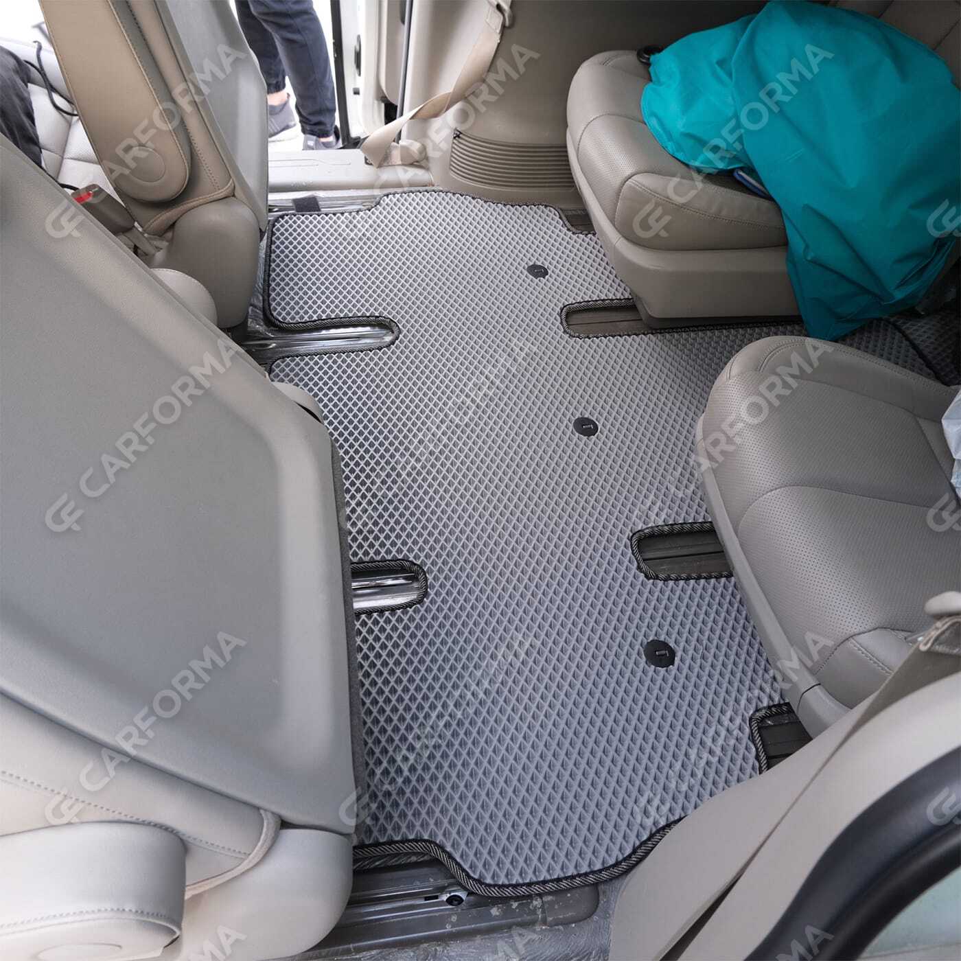 EVA коврики на KIA Carnival III 9 мест и 11 мест 2014&nbsp;-&nbsp;2021 в Хабаровске