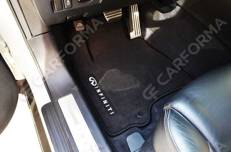 Ворсовые коврики на Infiniti QX70 2013&nbsp;-&nbsp;2019 в Хабаровске