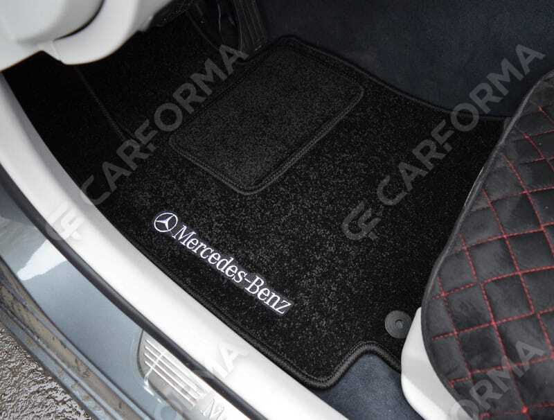 Ворсовые коврики на Mercedes C (W205) 2014&nbsp;-&nbsp;2023 в Хабаровске
