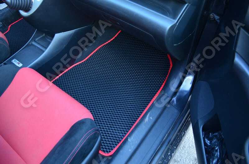 Ворсовые коврики на Honda Civic VII 3d 2001&nbsp;-&nbsp;2006 в Хабаровске