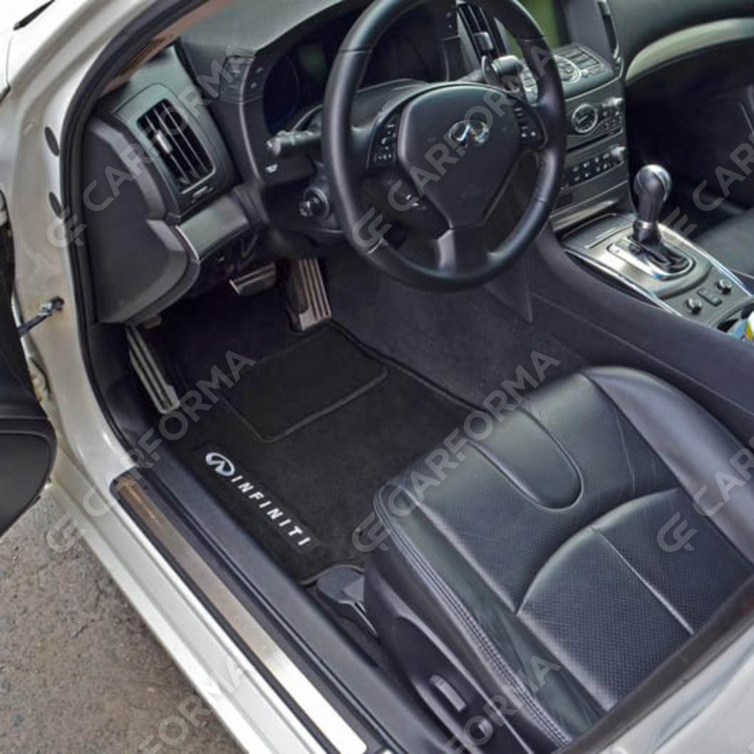 Ворсовые коврики на Infiniti G IV Седан 2006&nbsp;-&nbsp;2014 в Хабаровске