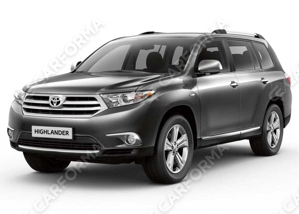 Ворсовые коврики на Toyota Highlander II 2007&nbsp;-&nbsp;2013