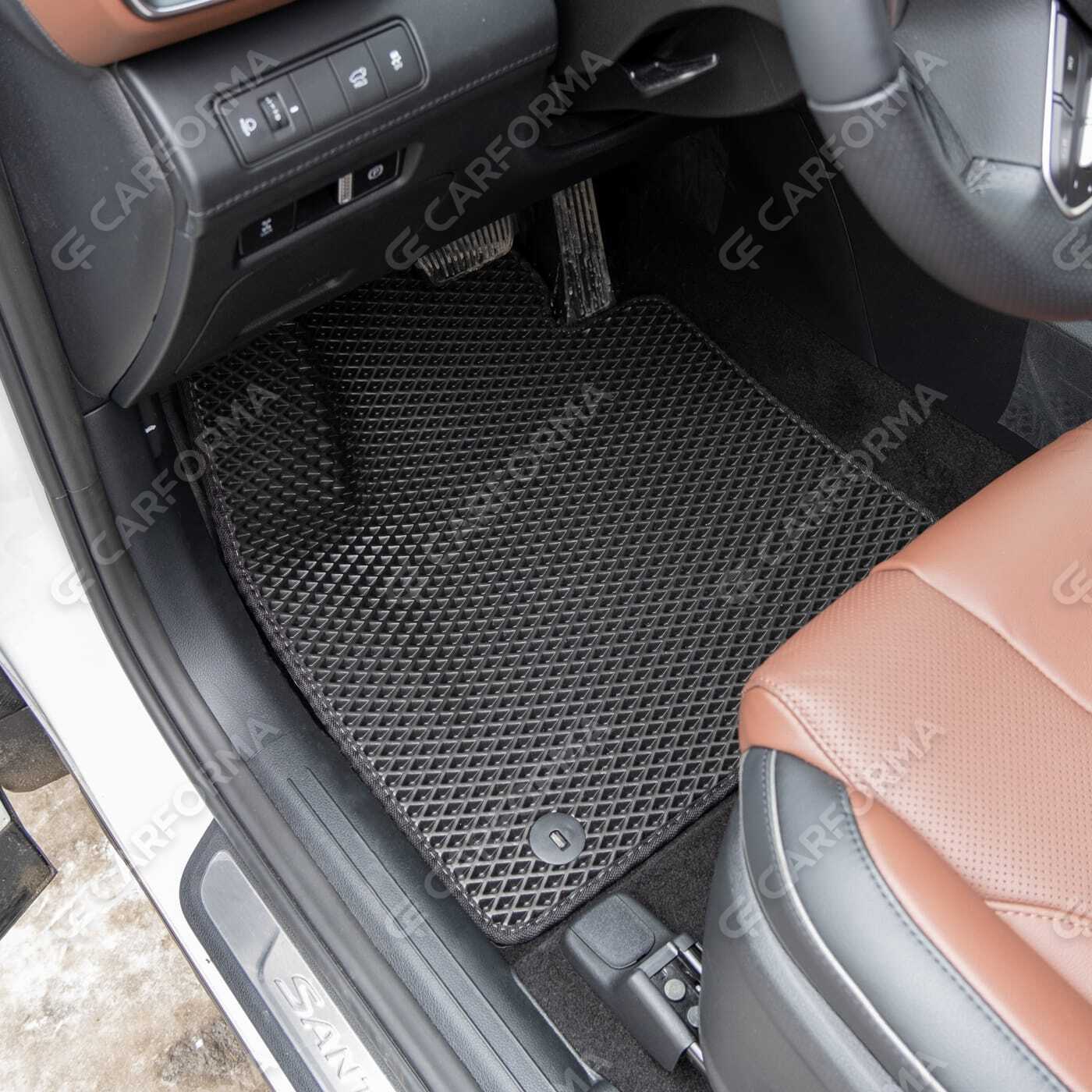 Ворсовые коврики на Hyundai Santa Fe IV рестайлинг 2020&nbsp;-&nbsp;2026 в Хабаровске