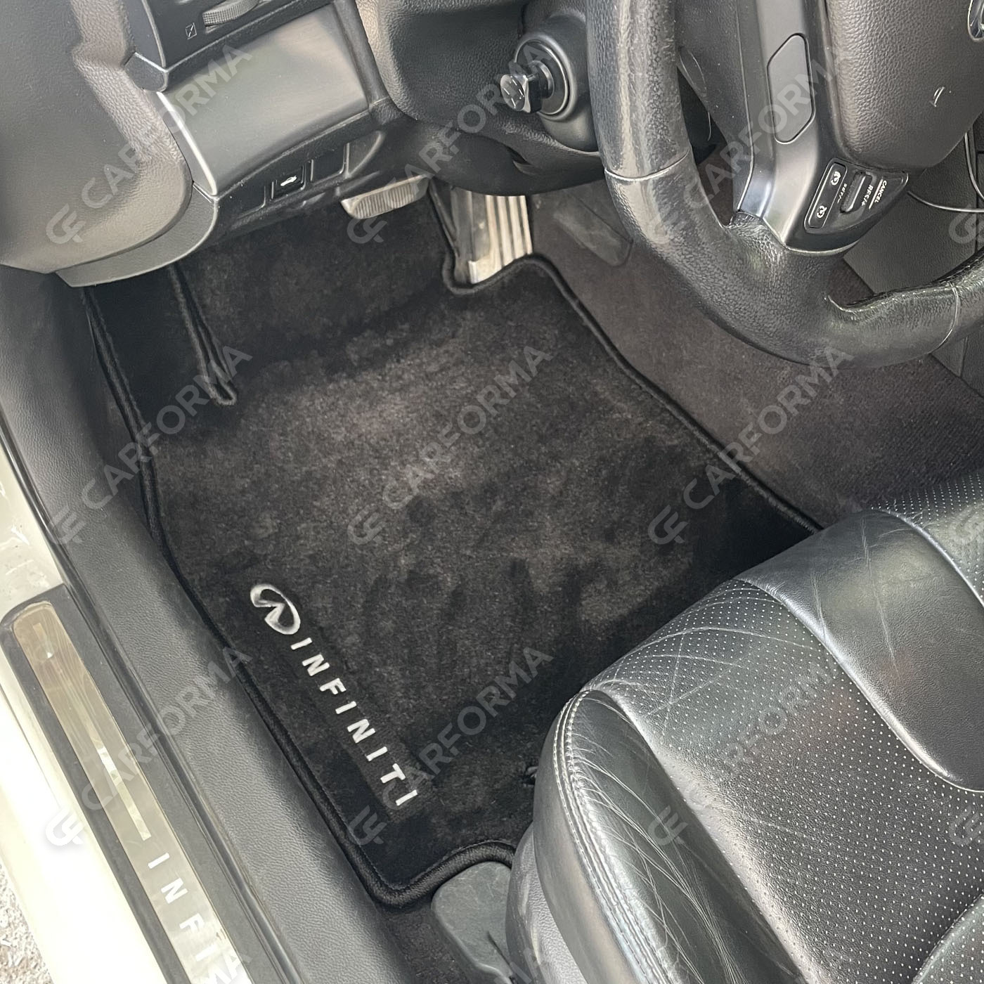 Ворсовые коврики на Infiniti G IV Седан 2006&nbsp;-&nbsp;2014 в Хабаровске