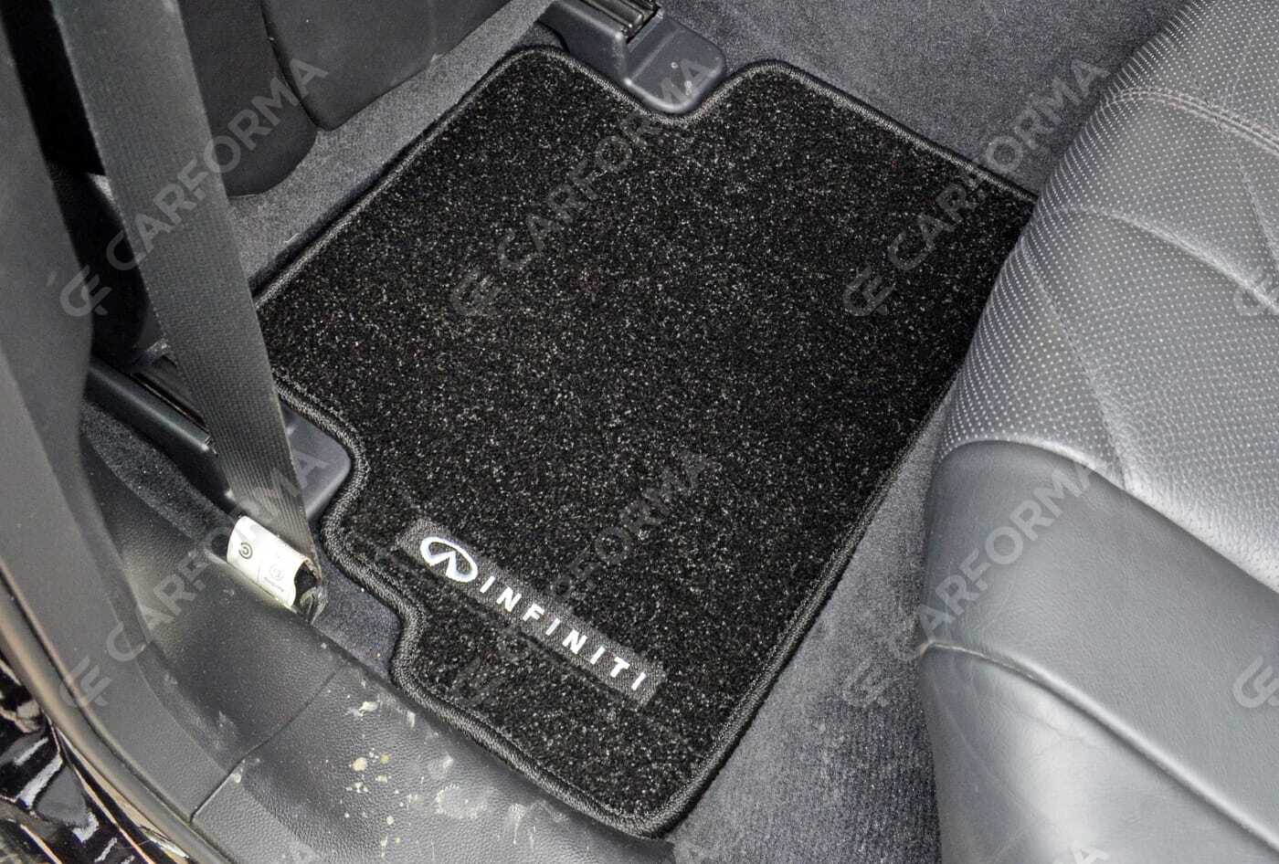 Ворсовые коврики на Infiniti QX70 2013&nbsp;-&nbsp;2019 в Хабаровске