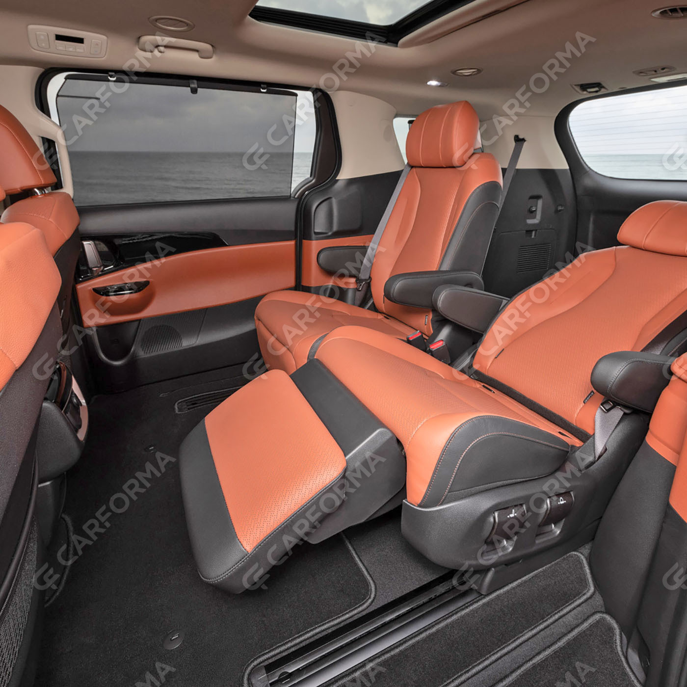 Коврики на KIA Carnival IV 7 мест с оттоманками 2020&nbsp;-&nbsp;2026 в Хабаровске