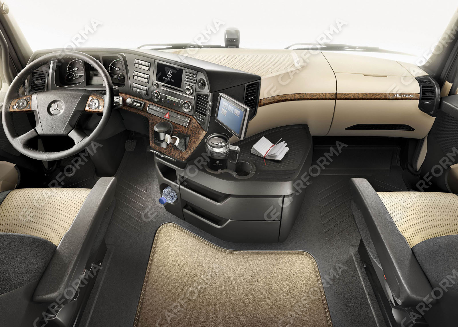 Коврики на Mercedes Actros MP4 MP5 тягач GigaSpace 2011&nbsp;-&nbsp;2026 в Хабаровске