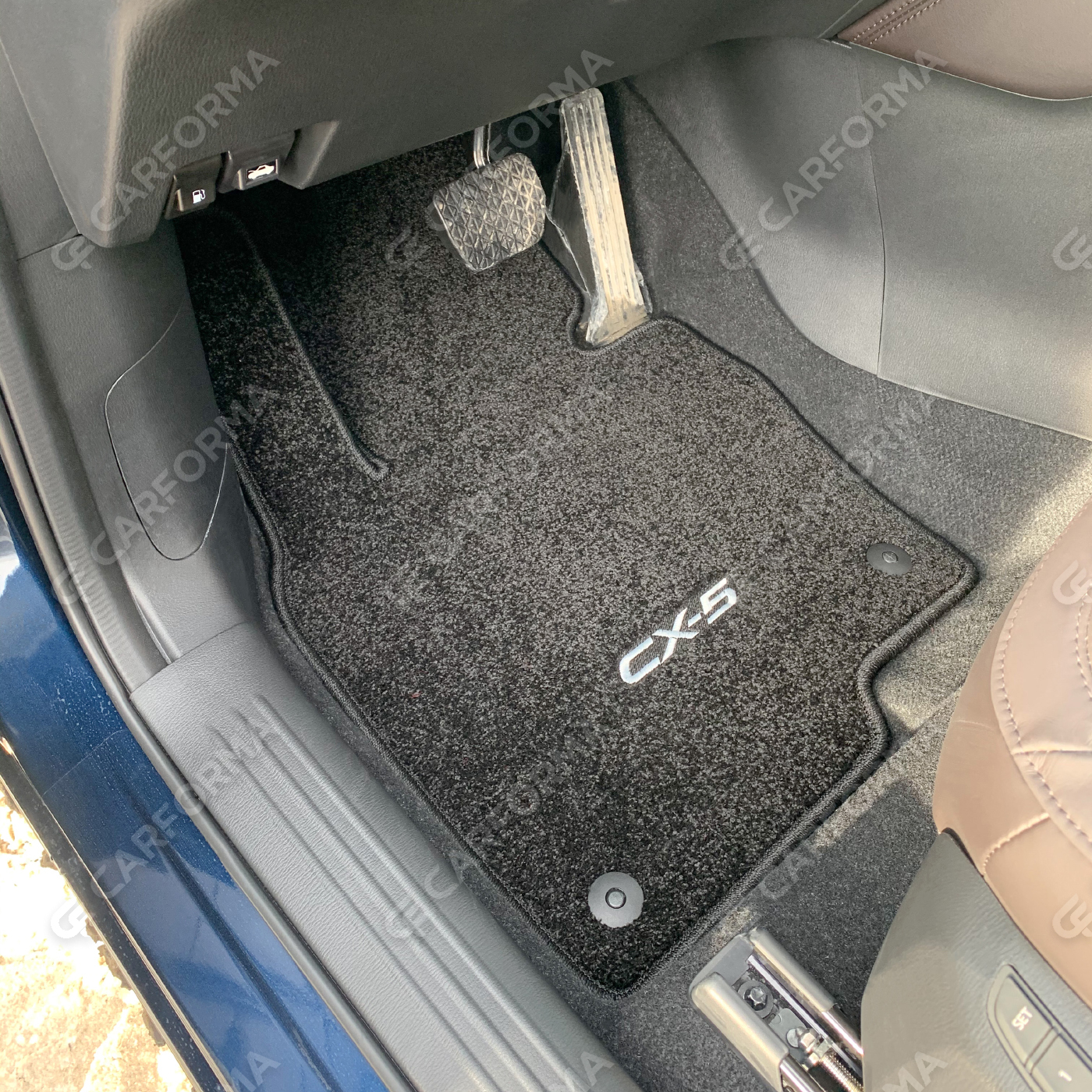 Ворсовые коврики на Mazda CX5 II 2016&nbsp;-&nbsp;2026 в Хабаровске
