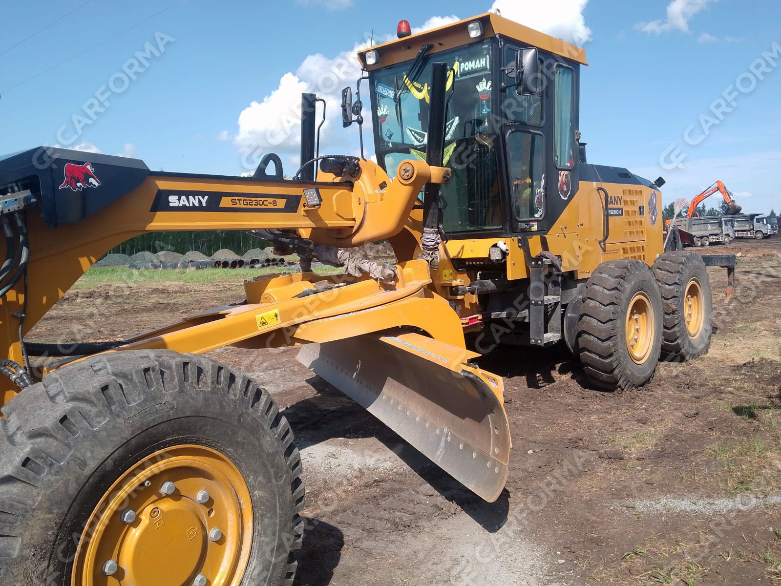 Ворсовые коврики на Спецтехника Автогрейдер SANY STG230C 8 AWD  в Хабаровске