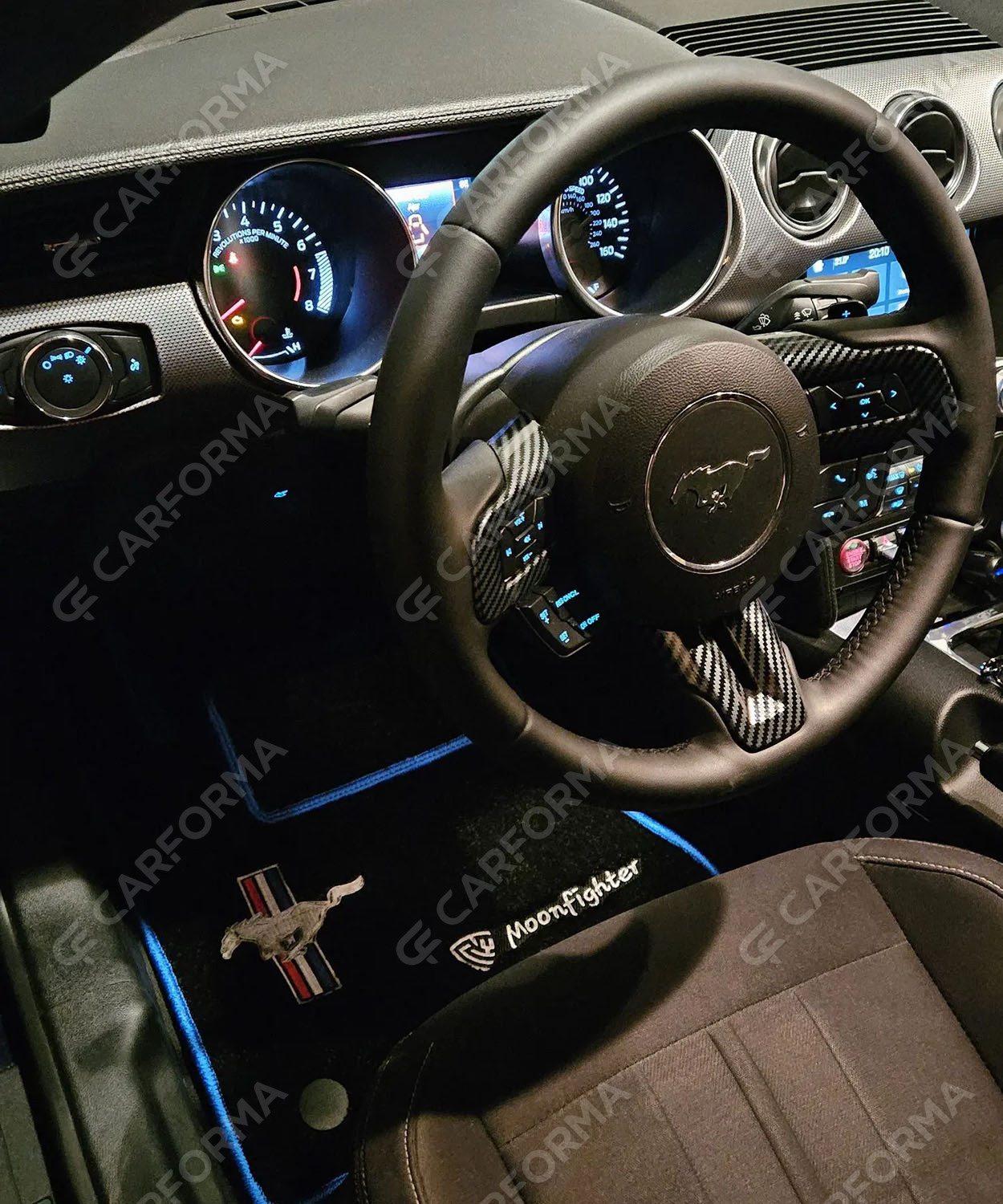 Ворсовые коврики на Ford Mustang VI 2013&nbsp;-&nbsp;2023 в Хабаровске