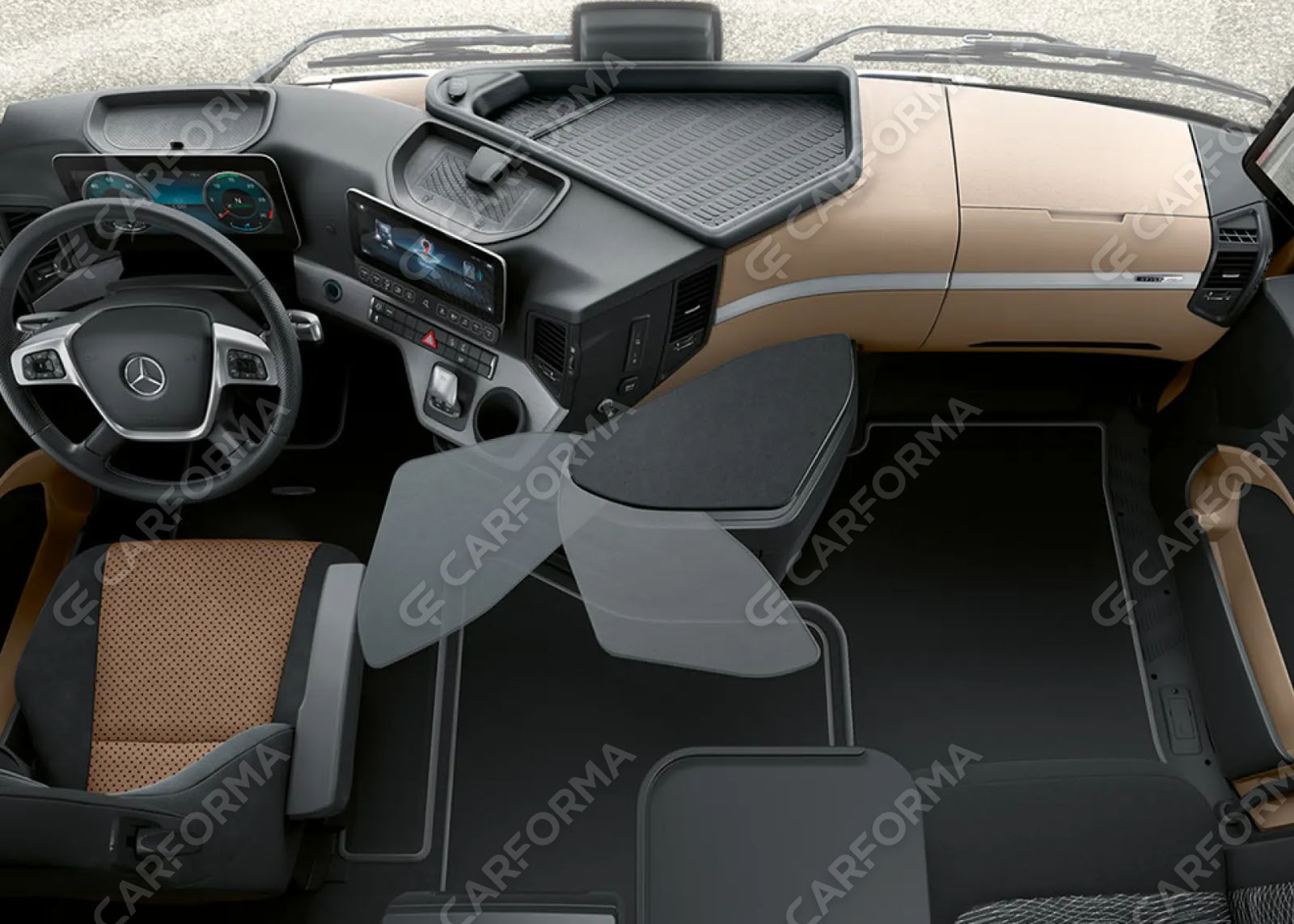 Коврики на Mercedes Actros MP4 MP5 тягач GigaSpace 2011&nbsp;-&nbsp;2026 в Хабаровске