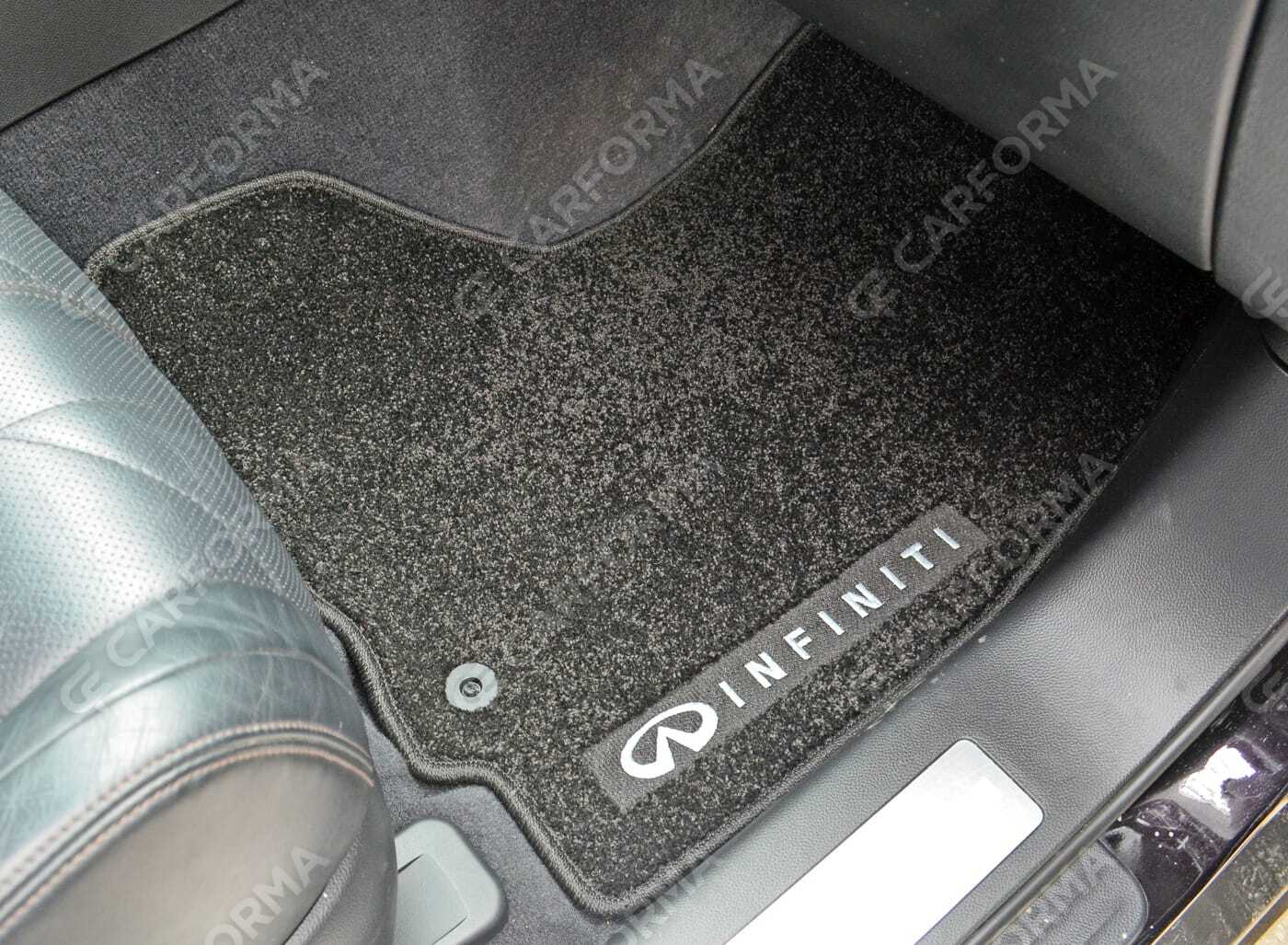 Ворсовые коврики на Infiniti QX70 2013&nbsp;-&nbsp;2019 в Хабаровске