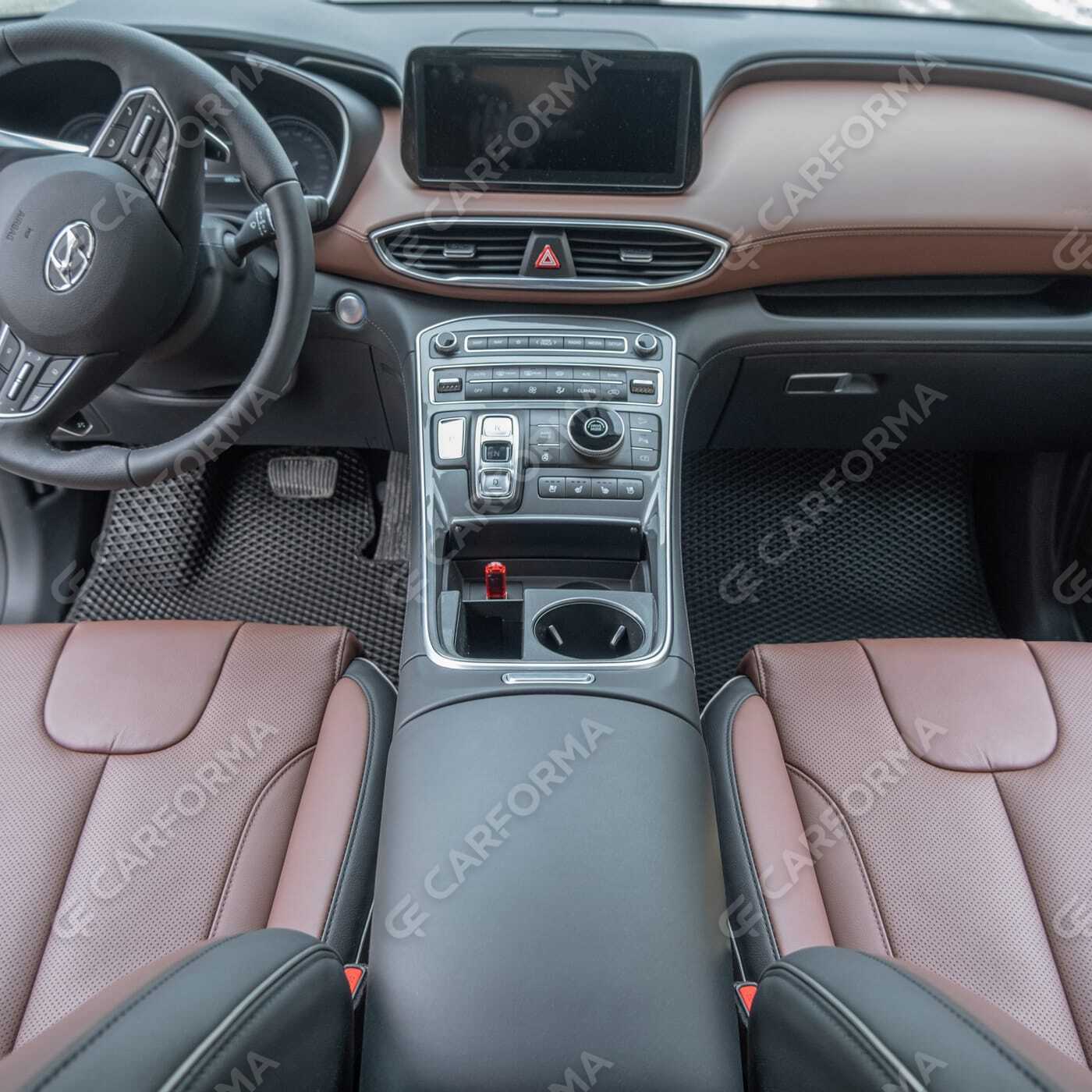 Ворсовые коврики на Hyundai Santa Fe IV рестайлинг 2020&nbsp;-&nbsp;2026 в Хабаровске