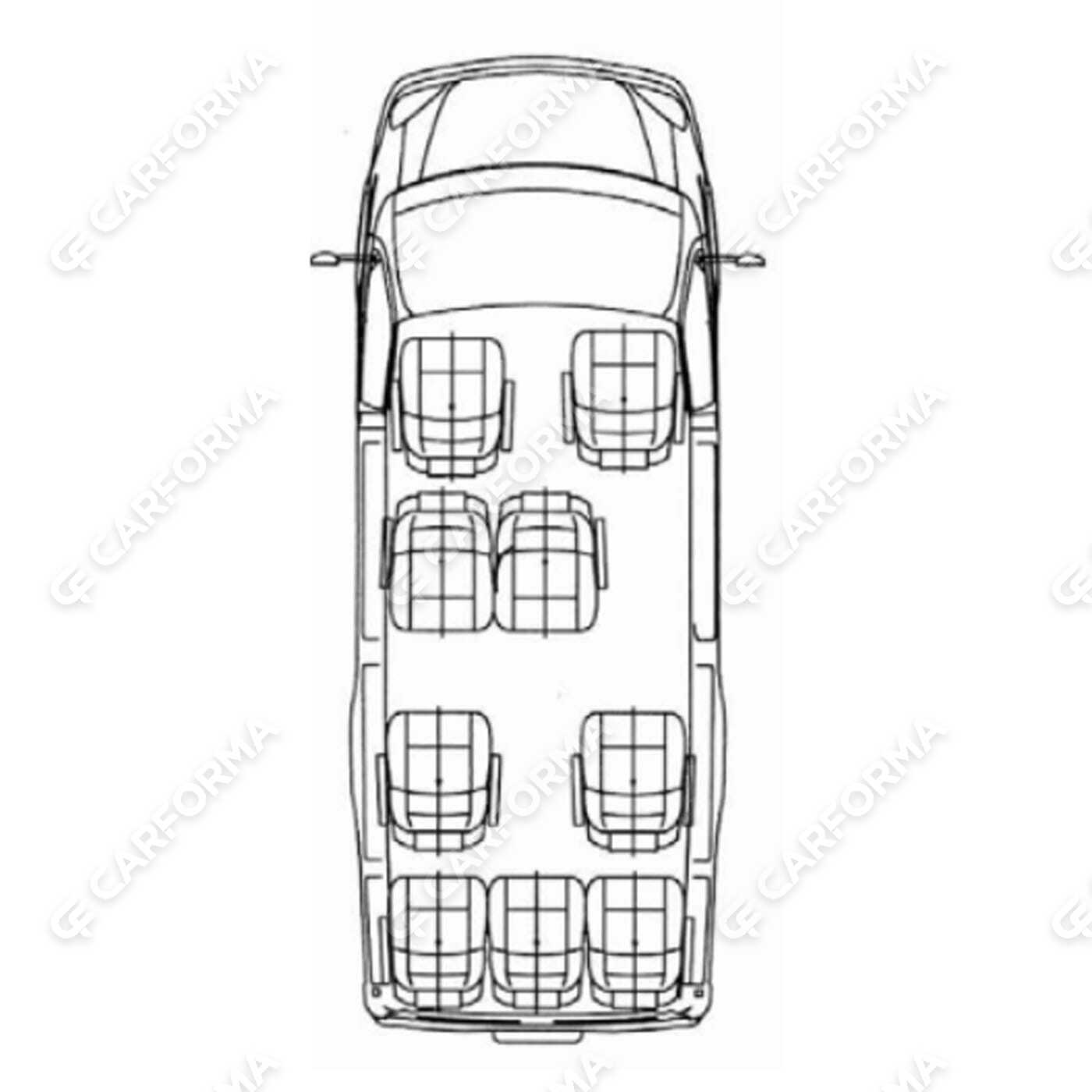 EVA коврики на ГАЗ ГАЗель бизнес 9 мест 2020&nbsp;-&nbsp;2026 в Хабаровске