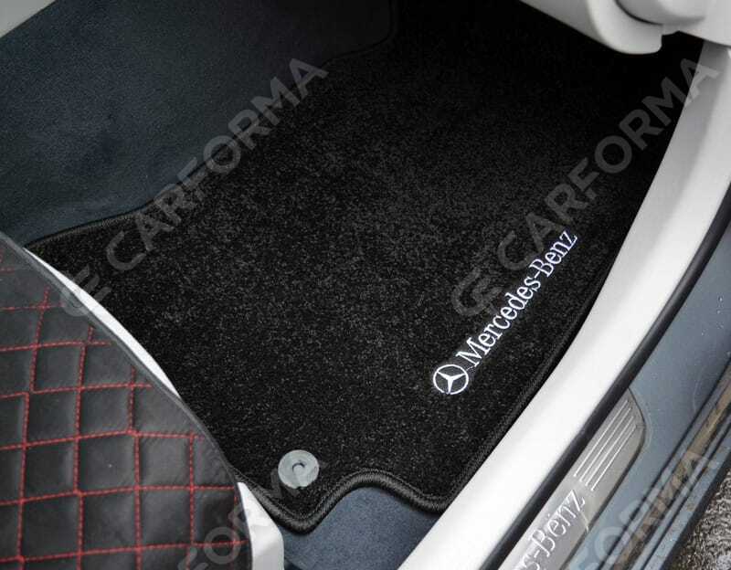 Ворсовые коврики на Mercedes C (W205) 2014&nbsp;-&nbsp;2023 в Хабаровске