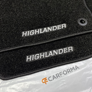 Ворсовые коврики на Toyota Highlander II 2007 - 2013 в Хабаровске Ворсовые коврики на Toyota Highlander II 2007 - 2013 в Хабаровске