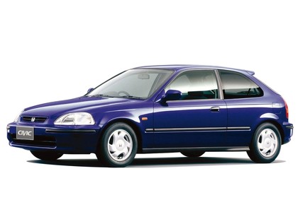 Ворсовые коврики на Honda Civic VI 3d 1995&nbsp;-&nbsp;2001 в Хабаровске