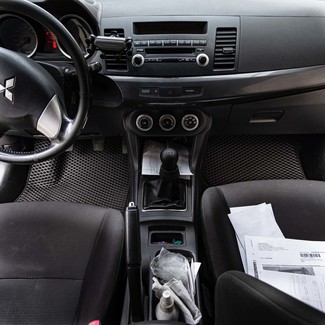 Ворсовые коврики на Mitsubishi Lancer X 2007&nbsp;-&nbsp;2017 в Хабаровске