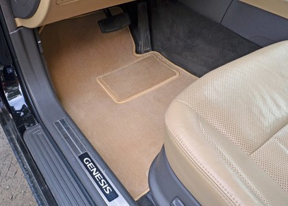 Ворсовые коврики на Hyundai Genesis I 2008 - 2014 в Хабаровске Ворсовые коврики на Hyundai Genesis I 2008 - 2014 в Хабаровске