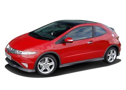 Ворсовые коврики на Honda Civic VIII 3d 2006&nbsp;-&nbsp;2011 в Хабаровске